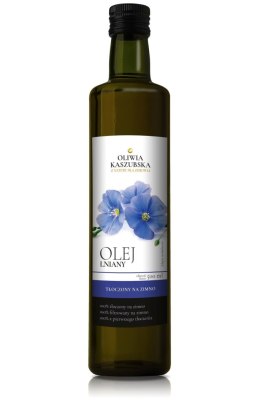 Olej lniany tłoczony na zimno 500ml