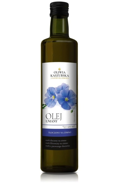 Olej lniany tłoczony na zimno 500ml