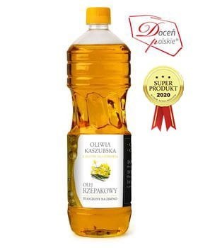 Olej rzepakowy tłoczony na zimno 1L PET Olej rzepakowy tłoczony na zimno 1L PET